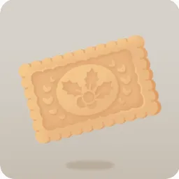 お茶会のビスケット