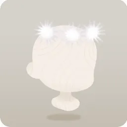 頭に乗った綿毛