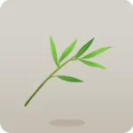 手持ちの竹の枝