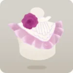 薔薇とフリルがついた襟