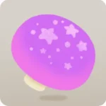 大きなパープルキノコ