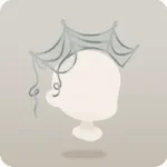 蜘蛛の巣ヘアアクセ