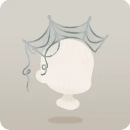 蜘蛛の巣ヘアアクセ