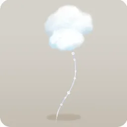 雲で作った風船