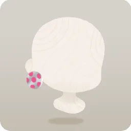 シルバーピンクドットピアス