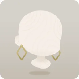 大きなスクエアピアス