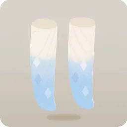 きらめく足