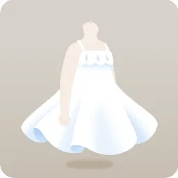 真っ白なワンピース
