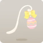 手持ちピンクイースターエッグ