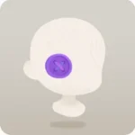パープルボタンアイパッチ