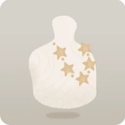 星形パーツのネックレス