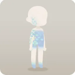 人魚のような鱗肌