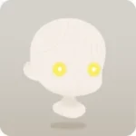 光を帯びたアイアクセ
