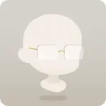 調香師のリムレスメガネ