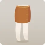 ブラウンラップスカート