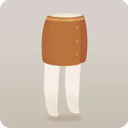 ブラウンラップスカート