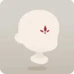 森の葉のフェイスペイント
