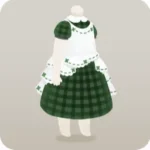 ギンガムチェックのエプロンドレス
