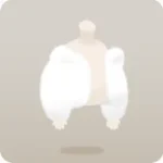 白いフワフワファーコート