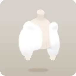 白いフワフワファーコート