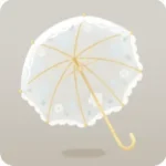 乳白ガラスのランプシェード風傘