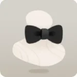 シンプルな蝶ネクタイ