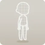 光るネオン体・白