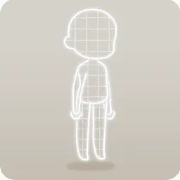 光るネオン体・白