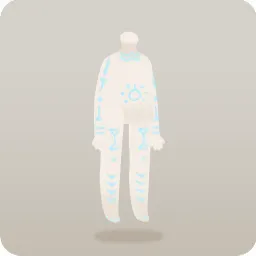 古代文字のボディペイント