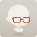 ブラウンスクエア眼鏡