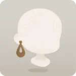 木彫りのピアス