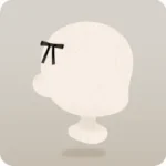 黒いワンポイントリボン