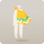 南国柄のマント