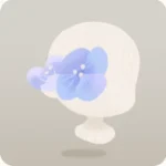 空色に咲く紫陽花の装飾花