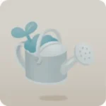 静かな植物園のジョウロ