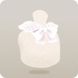 桜柄フリルの付け襟