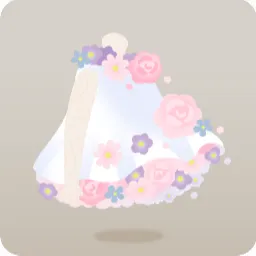 花溢れるワンピース
