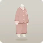 ピンクベージュ長袖パジャマ