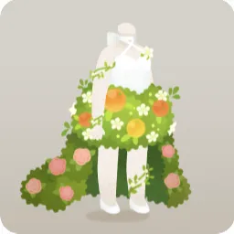 オレンジ香るドレス