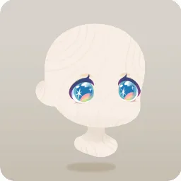 虹が映る目