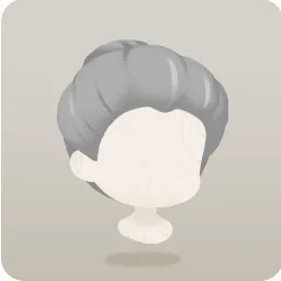おばあちゃんの結った髪