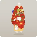 華やかな椿の着物