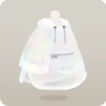 白色のレインコート・M