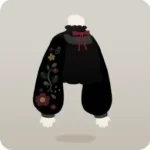 花の刺繍入りブラウス