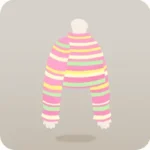 カラフルボーダートップス
