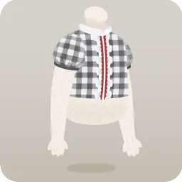 ギンガムチェックのブラウス