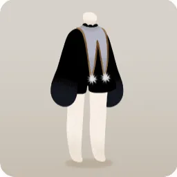 大きな襟のロンパース