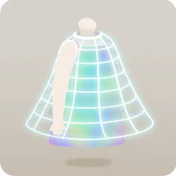 結晶柄の不思議なワンピース