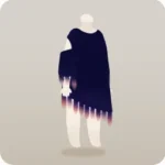 青いシースルーの外套