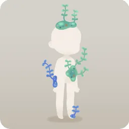 絵の具から植物